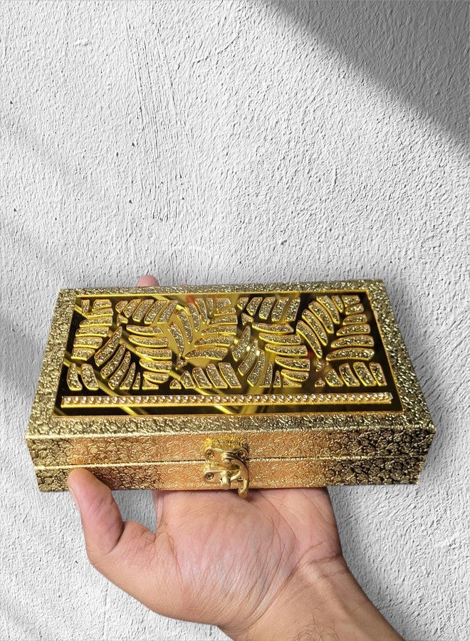 Definite Shugan Money Box with Lock, Currency Notes Storage, 100 Notes Capacity, Gift for Wedding and Birthday (Golden, 1) - Image 3